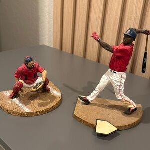 Boston Red Sox, David, Ortiz, and catcher statues